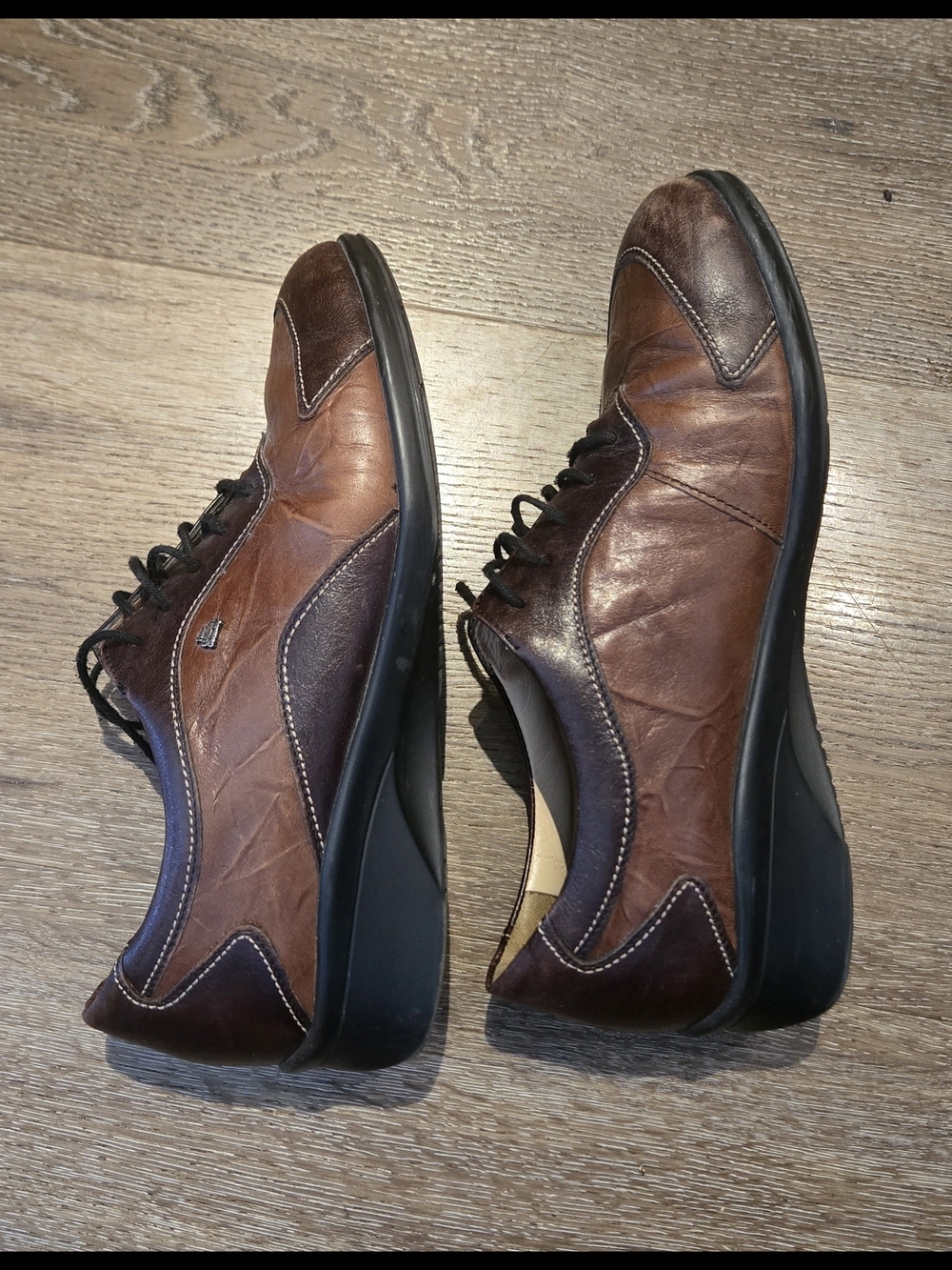 Finn Comfort Germany Leather Lace-Up Shoes - Size 6.5 - Picture 4 of 9